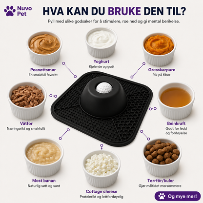 Slikkematte – Gjør hvert måltid morsommere for hunden din